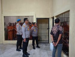 Kapolres Kampar Turun Langsung Cek Kondisi Rutan, Pastikan Personel Piket Siap Siaga Jaga Tahanan!