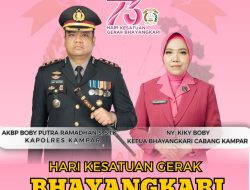 Bhayangkari ke-73, Polres Kampar: Keluarga Tangguh Garda Terdepan Indonesia Maju! Kapolres Bobby Apresiasi Peran Sentral Bhayangkari!