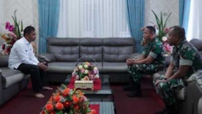 Bupati Kampar dan Danyon 132/BS Perkuat Sinergi Ketahanan Pangan