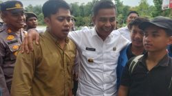 Bupati Kampar Temui Aksi Damai Aliansi Mahasiswa Kampar Pekanbaru