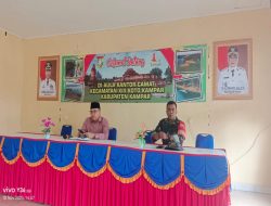 Camat XIII Koto Kampar Gelar Rapat Percepatan Pendataan Lokasi Kantor KMPDK