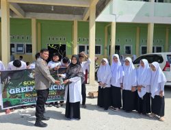 Kapolsek Tambang: ‘Lestarikan Lingkungan Mulai dari Sekolah!’, Green Policing Sentuh SDIT dan SMPIT Muhammadiyah, Tanam Pohon Bersama!