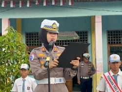 SMK N 1 Kuok ‘Hijau’ dengan Green Policing Satlantas Polres Kampar, Kapolres: ‘Bangun Generasi Sadar Hukum dan Cinta Alam
