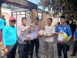 Pulau Jambu ‘Bangkit’ dari Kebakaran, Upika Kampar ‘Ulurkan Tangan’, Kapolsek: ‘Ringankan Beban Saudara