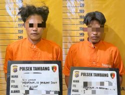 Polsek Tambang Amankan Dua Pelaku Curi Besi di Desa Rimbo Panjang