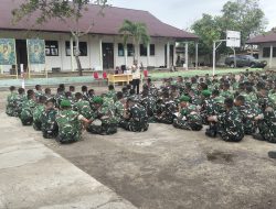 BNK Kampar Gelar Sosialisasi P4GN untuk Prajurit Yonif TP 898 / Pancalang Cakti