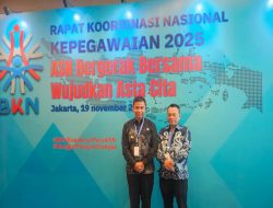 Bupati Kampar Hadiri Rakornas Kepegawaian 2025