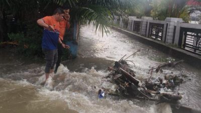 Dinas PUPR Turunkan Tim Lakukan Pemantauan dan Mitigasi Kondisi Air Meluap di Bangkinang Kota