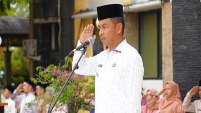 Bupati Kampar Pimpin Apel Gabungan Diawal 2026