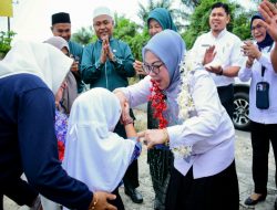 Wabup Kampar Apresiasi Lounching TV Pintar dan Terima Pembangunan Labor, Ruang kelas dan Toilet di SKB Kampar