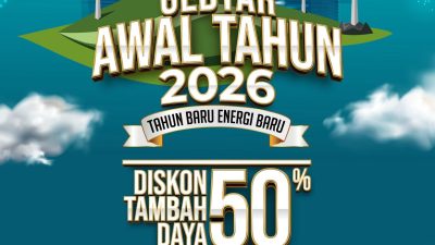 Gebyar Awal Tahun 2026, PLN Hadirkan Promo Tambah Daya Diskon 50%