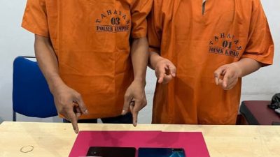 Polsek Kampar Tangkap Dua Pelaku Narkoba di Desa Sendayan