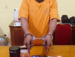 Polsek Tapung Sikat Kurir Shabu di Kebun Sawit, Amankan 14,82 Gram Shabu