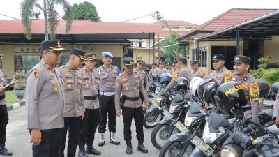Kapolres Kampar Cek ‘Kuda Besi’ Bhabinkamtibmas, Pastikan Siap Melayani