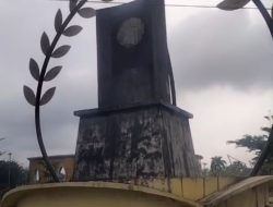 Tugu Adipura Bangkinang Kota Dirusak Tangan Jahil, Logonya Hilang