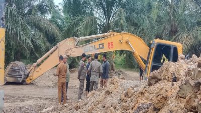 Satpol PP Kampar Turun Ke lokasi Tambang Galian C Empat Balai