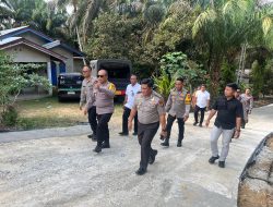 Jembatan Lubuk Agung Terus Dikebut, Karo Ops Polda Riau Cek Lokasi