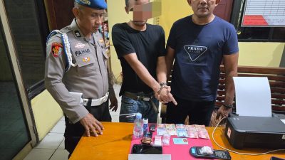 Polsek Tapung Tangkap Pelaku Narkoba di Tanjung Sawit, 8 Paket Sabu-sabu Ikut Diamankan