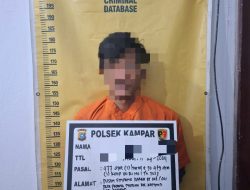 Polsek Kampar Tangkap Pelaku Curi Sawit di Desa Padang Mutung Sempat Ancam Korban Dengan Sajam