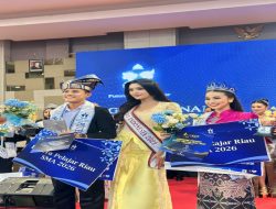 Berkat Dukungan Bupati dan Wabup Kampar, Ratu Morraya Fonaentin Resmi Dinobatkan Winner Serta Favorit Puteri Pelajar Riau 2026