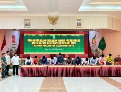 Bupati Kampar Hadiri Penandatanganan Perjanjian Pinjam Pakai BMD Pemprov Riau untuk Gerai Koperasi Merah Putih