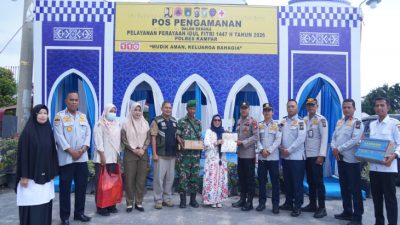 Wabup Kampar Tinjau 3 Pos Pengamanan Terpadu Idul Fitri