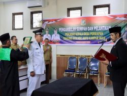 Bupati Kampar Lantik Penjabat Kepala Desa Persiapan Tanjung Jaya