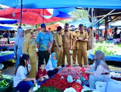 Wabup Kampar inspeksi ke Pasar Bangkinang, Pantau Harga Sembako