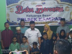 Polsek Kampar Gelar Buka Puasa Bersama Anak Yatim dan Awak Media, Tebar Kepedulian di Bulan Suci Ramadhan 1447 H.