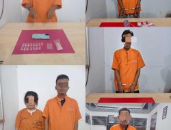 Polsek Kampar Tangkap Enam Pelaku Narkoba Diberbagai TKP