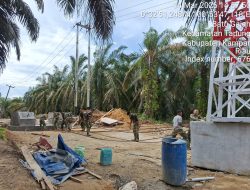 Akselerasi Pembangunan Jembatan Gantung Garuda Sungai Tapung, Kodim 0313/KPR Capai Progres 70,25 Persen