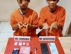 Satresnarkoba Polres Kampar Tangkap Dua Pelaku Narkoba di Desa Tanjung Alai