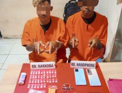 Satresnarkoba Polres Kampar Tangkap Dua Pelaku Narkoba di Pantai Cermin