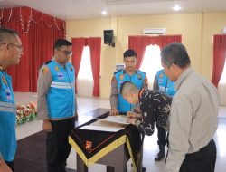Kapolres Kampar Hadir Saksikan Penandatanganan Pakta Integritas & Sumpah Seleksi Calon Anggota Polri TA 2026