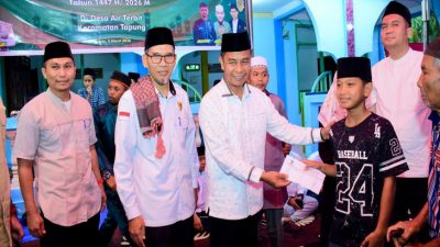Bupati Kampar Pimpin Safari Ramadhan di Air Terbit, Salurkan Bantuan Untuk Masjid dan Masyarakat