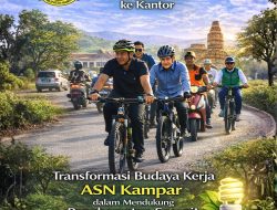 Pimpin Gerakan Jumat Bersepeda, Bupati Ahmad Yuzar Perkuat Transformasi Budaya Kerja ASN di Kampar