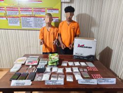 Polsek Siak Hulu Tangkap Dua Pelaku Narkoba, Shabu, Pil Ekstasi dan Vape Mengandung Narkotika, Diamankan