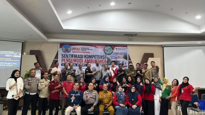 Satlantas Polres Kampar Gelar Sosialisasi Etika Lalu Lintas Kepada Driver Ambulans di Aulia Hospital Pekabaru