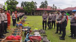 Kapolres Kampar Pimpin Apel Karhutla, 27 Unit Peralatan Siap Siaga, Tidak Ada yang Rusak