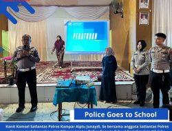 Satlantas Polres Kampar Police Goes To School di SMA N 1 Kampar Timur