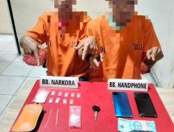 Satresnarkoba polres Kampar Tangkap Dua Pengedar Narkoba, Sita 19.85 Gram Shabu