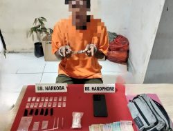 Warga VI Koto Setingkai Ditangkap Polsek Kampar Kiri, Sita 18 Paket Shabu