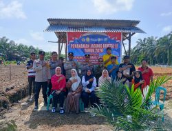 Polsek Kampar Dukung Program Ketahanan Pangan, Tanam Bibit Jagung Pipil di Desa Sendayan