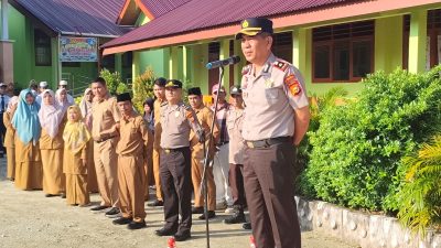 ‎Polsek Siak Hulu Gelar Police go to School di SMPN 6 tanah Merah Kec Siak Hulu