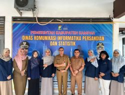 Kadiskominfo Kampar Terima Kunjungan BPS dan Tim PEKP3 Kampar