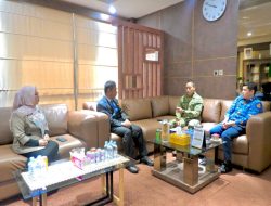 Bupati Kampar Terima Silahturrahmi Danyon 132/BS