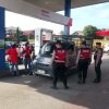 SAT SAMAPTA POLRES KAMPAR LAKSANAKAN PATROLI HUMANIS DI SPBU, ANTISIPASI KRISIS BBM DAN JAGA KAMTIBMAS