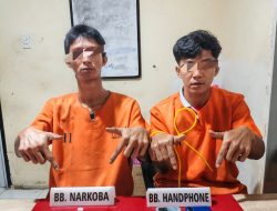 Polres Kampar Tangkap Dua Pelaku Narkoba di Depan Hotel Altha Bangkinang