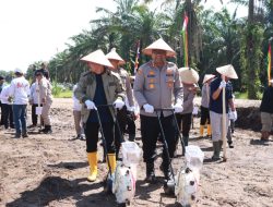 Polres Kampar Bersama KOPPSA-M Tanami 10 Hectar Lahan Jagung, Garap Ketahanan Pangan Sejak Akarnya