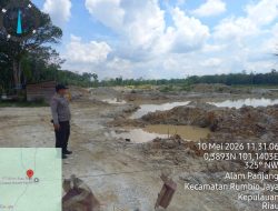 Pengecekan Lokasi Galian C Desa Simpang Petai Tidak Ditemukan Aktivitas, Lokasi Tutup Sejak Lama